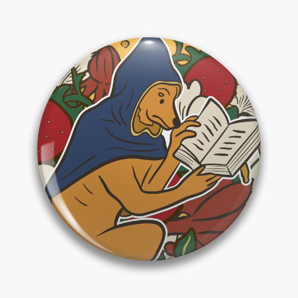 Item preview, Cute Medieval Dog Reading illustration designed and sold by MariOyama.