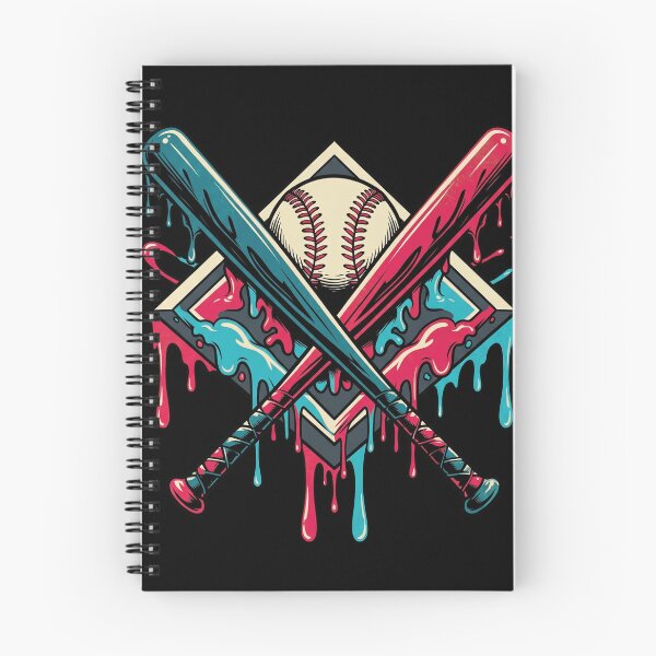 Item preview, Retro Dripping Baseball Bats and Ball Street Art Design designed and sold by Vermanartist.