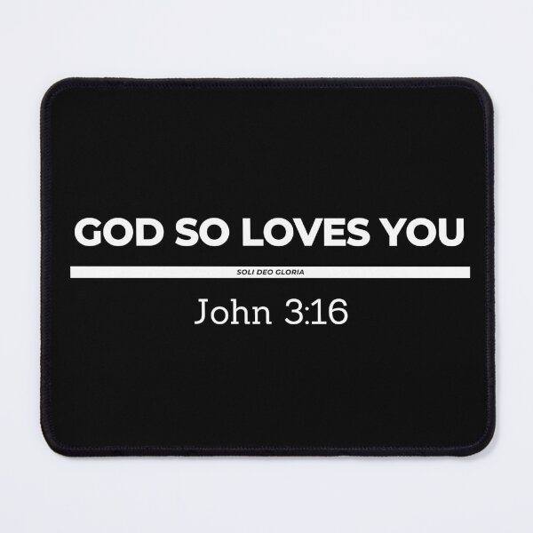 Item preview, God So Loves John 3:16 Bible Verse Christian Design designed and sold by Ken Chung.