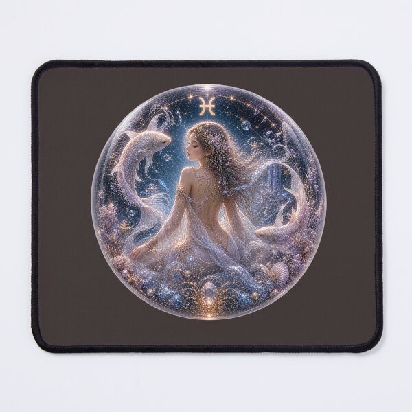Item preview, Pisces Celestial Goddess in Glass Orb - Mystical Water Fantasy designed and sold by yoko-cd-lab.