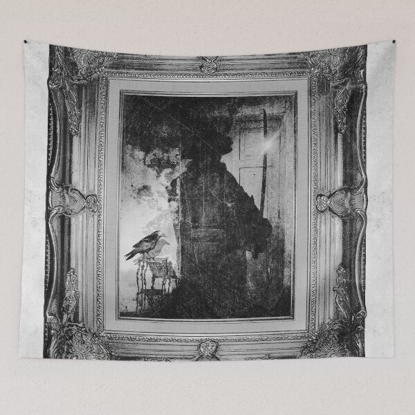 Item preview, Living Shadow Crow Gothic Victorian Dark Framed Portrait designed and sold by Ghoul Enterprises.