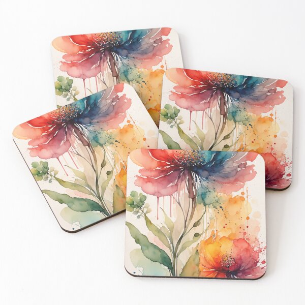 Item preview, Vibrant Watercolor Floral Bouquet Abstract Art designed and sold by brandingpro.