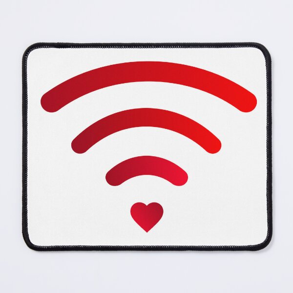 Item preview, Red Wi-Fi Heart Icon Tech Love Aesthetic designed and sold by Trinity Collections.