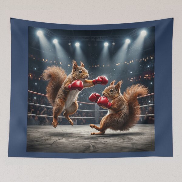Item preview, Red Squirrels Boxing designed and sold by Tridentulus.