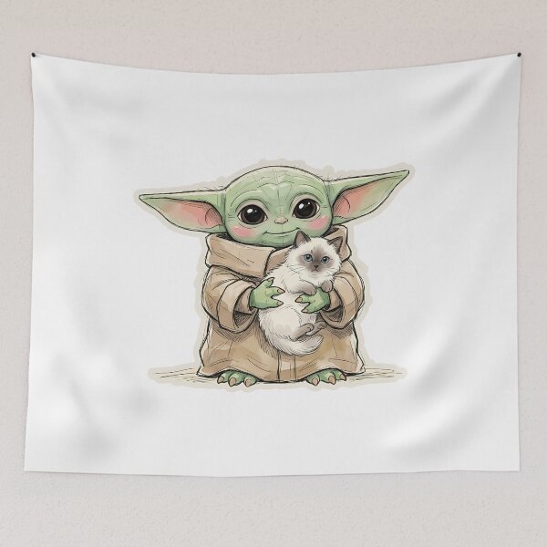 Item preview, BABY YODA RAGDOLL CAT designed and sold by LIS AND MELIVERSO.