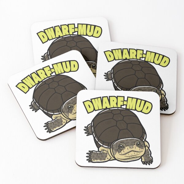 Item preview, African Dwarf Mud Turtle Japanese Pop Art designed and sold by Rie-TortoTurtle.