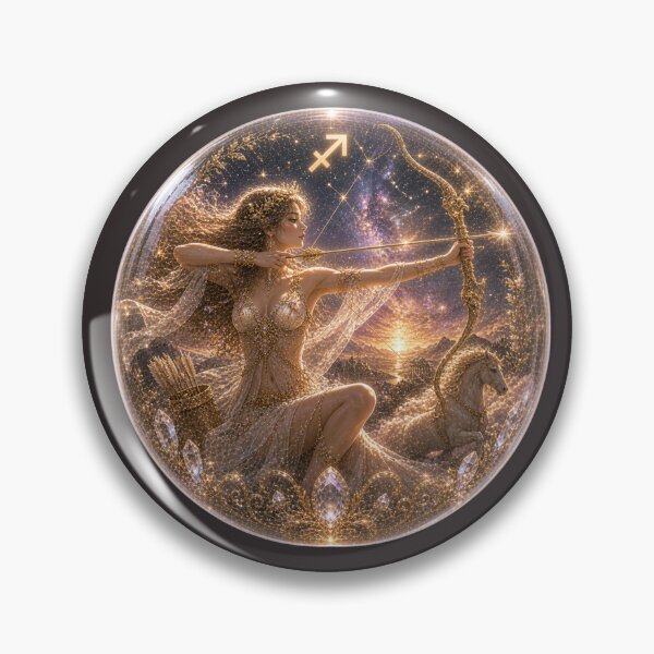 Item preview, Sagittarius Celestial Goddess in Glass Orb - Cosmic Adventure Fantasy designed and sold by yoko-cd-lab.