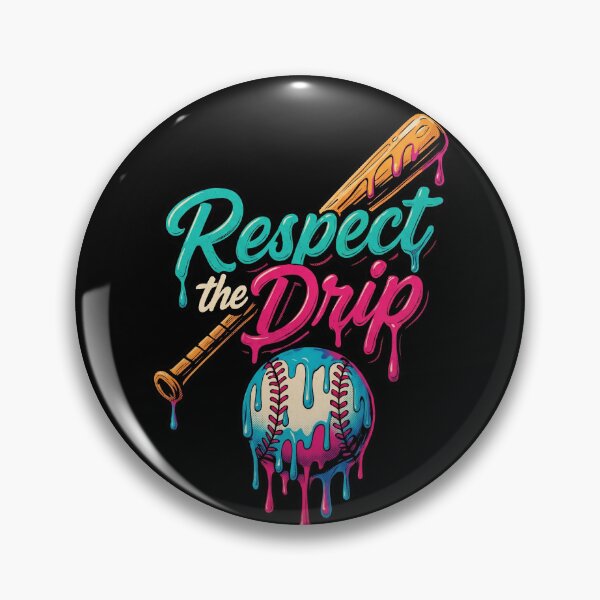 Item preview, Respect The Drip Melting Baseball Bat Hand-Drawn Doodle designed and sold by Vermanartist.