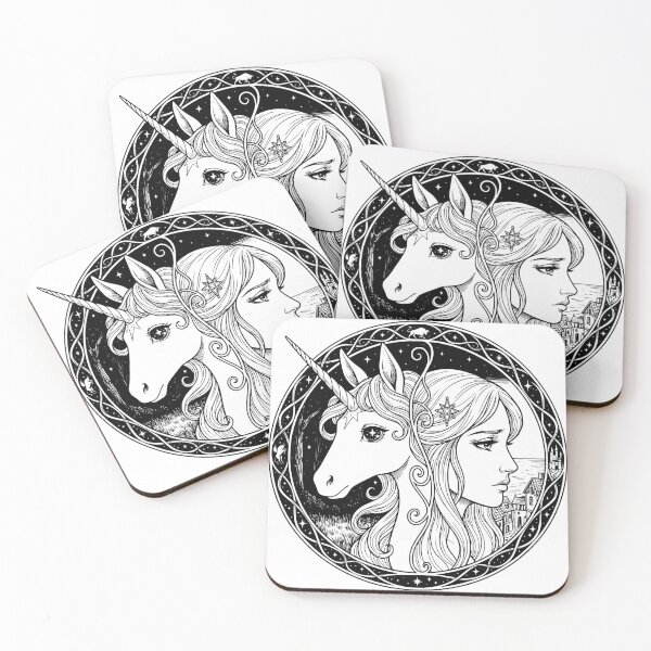 Item preview, The Last Unicorn Ink Art designed and sold by Imaginationbeyond.