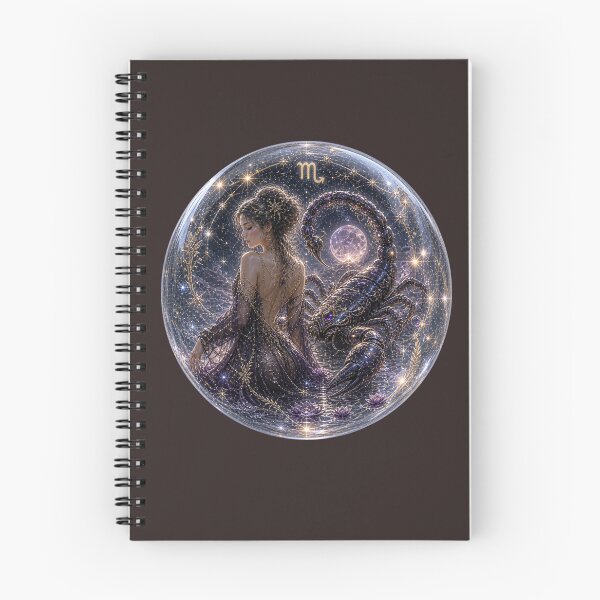 Item preview, Scorpio Celestial Goddess in Glass Orb - Dark Mystical designed and sold by yoko-cd-lab.