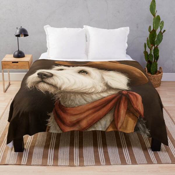 Item preview, Old English Sheepdog Cowboy designed and sold by prettykaler.