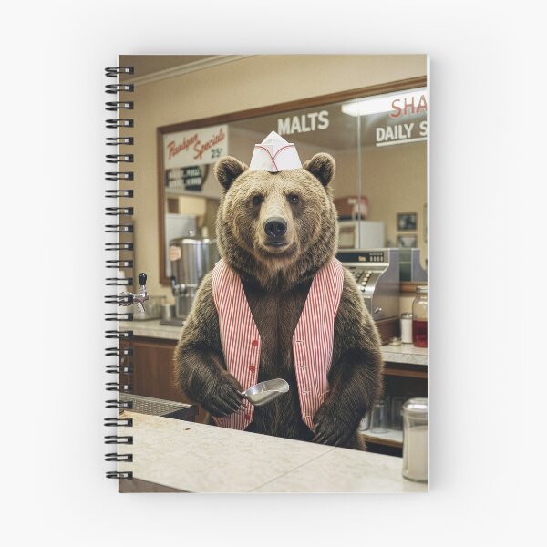 Item preview, Grizzly Bear Soda Jerk designed and sold by Tridentulus.