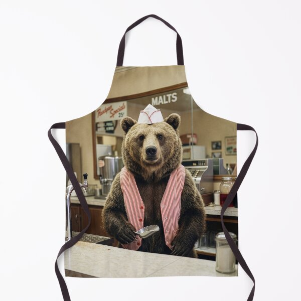 Item preview, Grizzly Bear Soda Jerk designed and sold by Tridentulus.