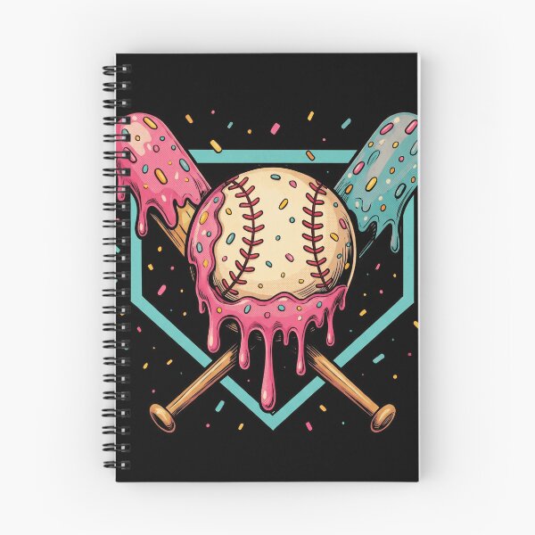 Item preview, Sweet Melting Baseball And Crossed Bats With Colorful Sprinkles designed and sold by Vermanartist.