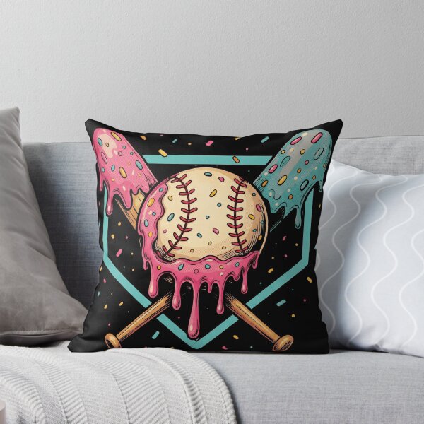 Item preview, Sweet Melting Baseball And Crossed Bats With Colorful Sprinkles designed and sold by Vermanartist.