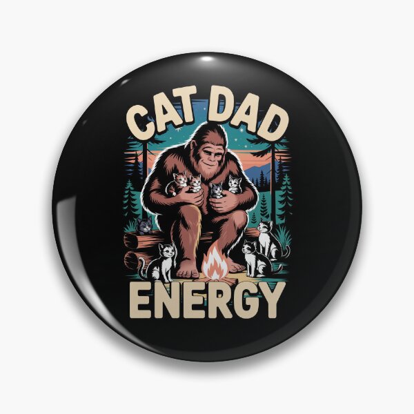 Item preview, Cat Dad Energy Funny Cat Dad Gift Father's Day designed and sold by Say It With Ink.