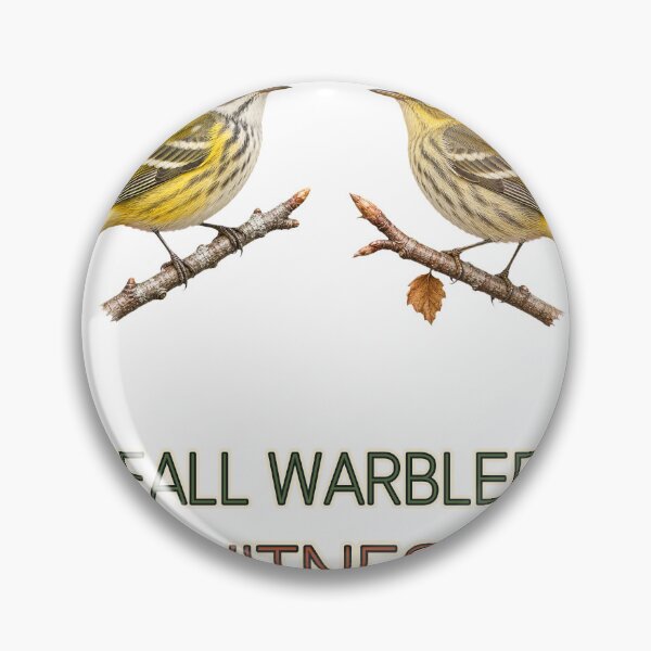 Item preview, Fall Warbler Witness Protection - Funny Birding Shirt designed and sold by WingedThreads.