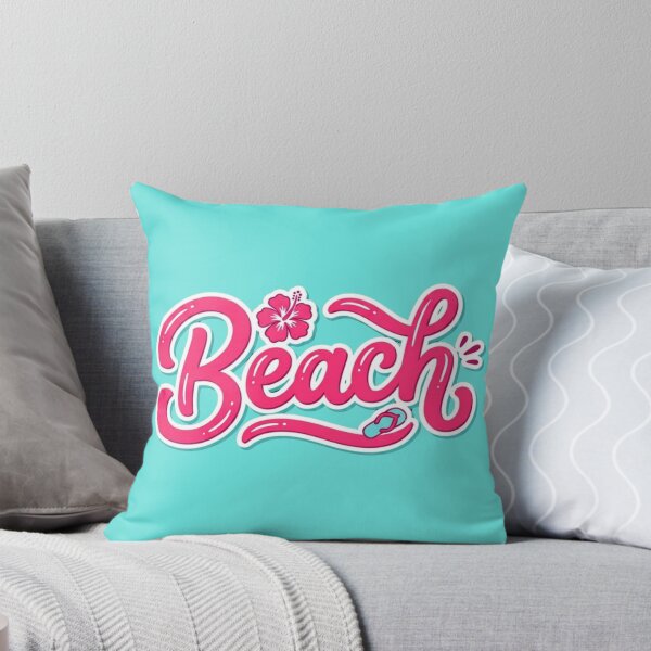 Item preview, Beach Girls Trip Gift for Best Friends | Summer Bachelorette Party Souvenir | Hot Pink Bold "Beach" Script Hibiscus designed and sold by Covent Vaughn.