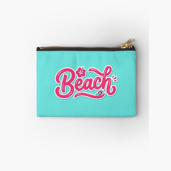 Item preview, Beach Girls Trip Gift for Best Friends | Summer Bachelorette Party Souvenir | Hot Pink Bold "Beach" Script Hibiscus designed and sold by Covent Vaughn.
