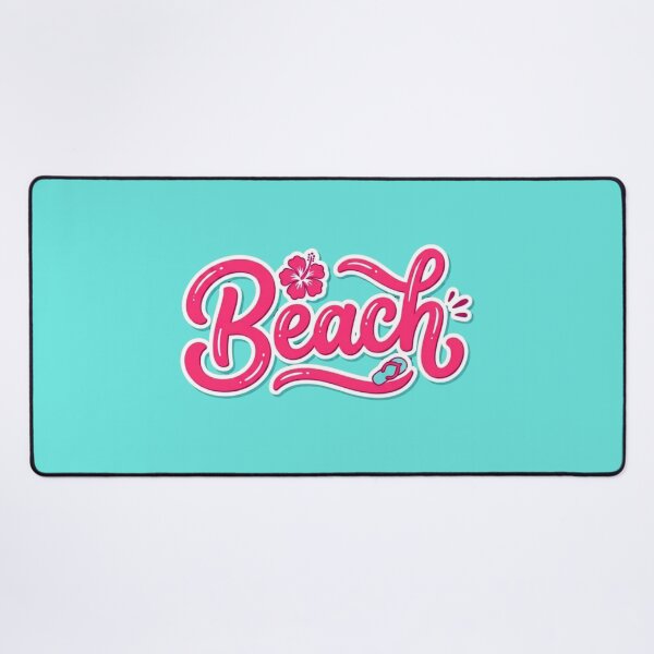 Item preview, Beach Girls Trip Gift for Best Friends | Summer Bachelorette Party Souvenir | Hot Pink Bold "Beach" Script Hibiscus designed and sold by Covent Vaughn.