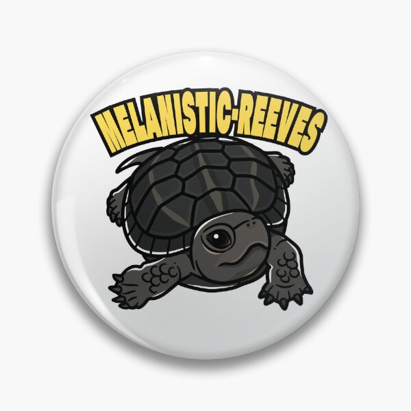 Item preview, Melanistic Reeves Turtle Japanese Pop Art designed and sold by Rie-TortoTurtle.