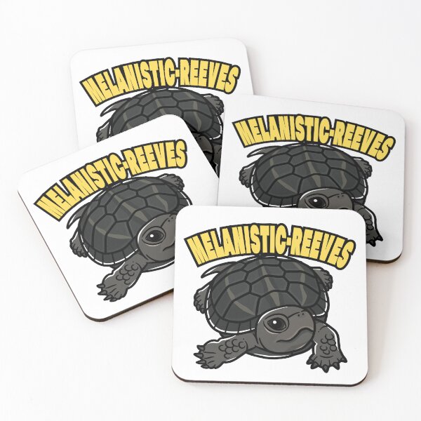 Item preview, Melanistic Reeves Turtle Japanese Pop Art designed and sold by Rie-TortoTurtle.