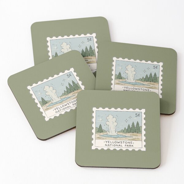 Item preview, Yellowstone National Park Stamp designed and sold by Aquabat25.