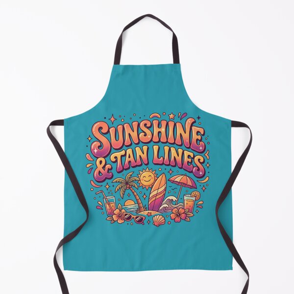 Item preview, Beach Vacation Gift for Sun-Seekers | Summer Break Surf Trip Souvenir | Retro Groovy "Sunshine & Tan Lines" Surf Scene designed and sold by Covent Vaughn.