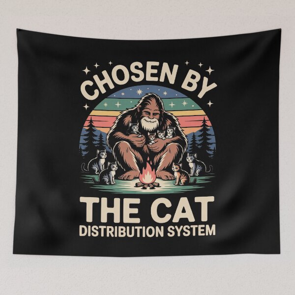 Item preview, Chosen By The Cat Distribution System Cat Lover Gift designed and sold by Say It With Ink.