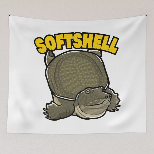 Item preview, Chinese Softshell Turtle Japanese Pop Art designed and sold by Rie-TortoTurtle.