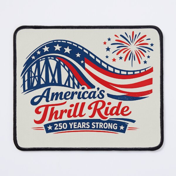 Item preview, America’s Thrill Ride – 250 Years Strong Patriotic Coaster designed and sold by Coaster Culture Industries.