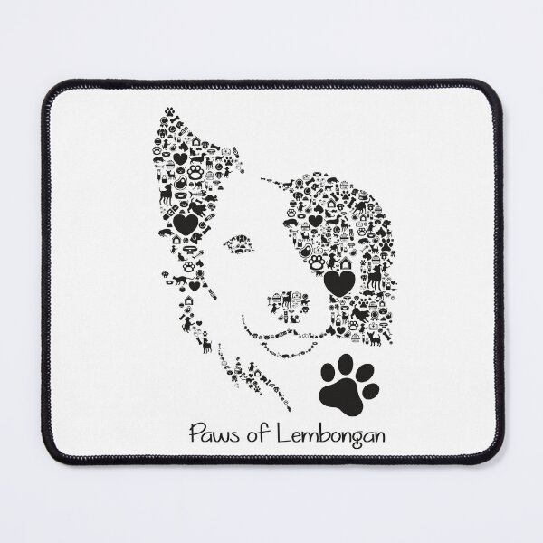 Item preview, PAWS of Lembongan - Animal Rescue Tee - Border Collie - BK designed and sold by maroosh2026.