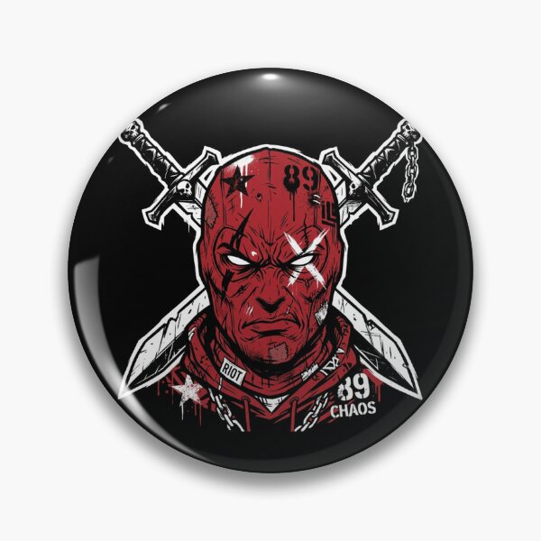 Item preview, Deadpool Style Chaos Mask designed and sold by Stickersdevelop.