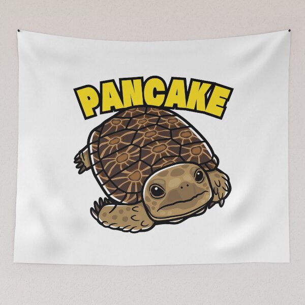 Item preview, Pancake Tortoise Japanese Pop Art designed and sold by Rie-TortoTurtle.