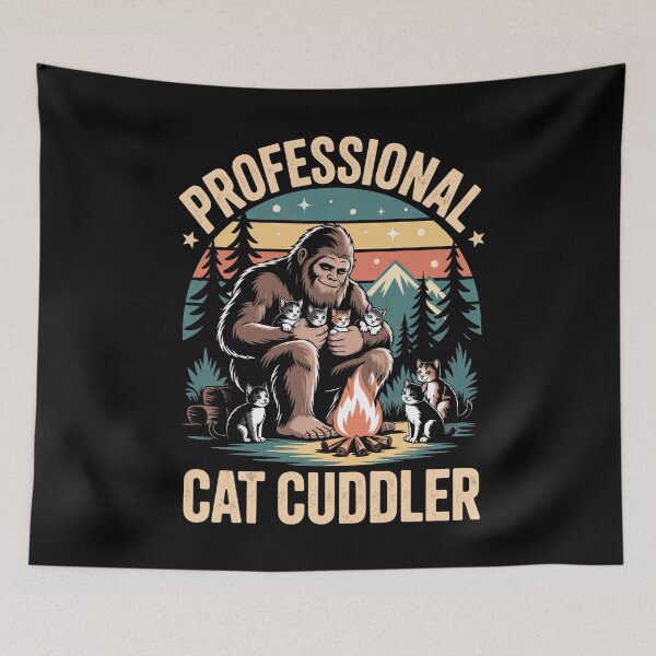 Item preview, Professional Cat Cuddler Funny Cat Lover Gift Cat Dad designed and sold by Say It With Ink.