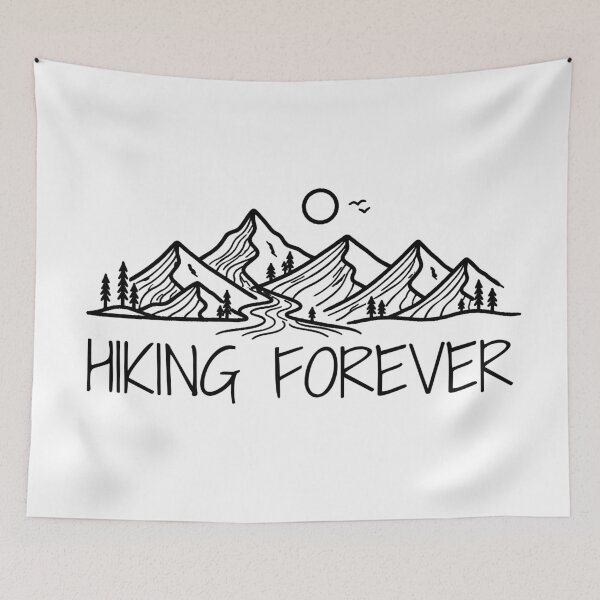 Item preview, Hiking Forever - Adventure and Nature Lover Design designed and sold by OmikronStore.