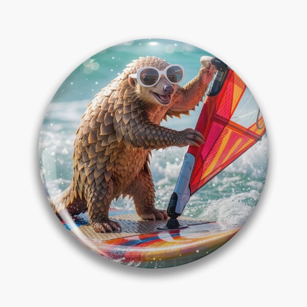 Item preview, Windsurfin' Pangolin designed and sold by Tridentulus.