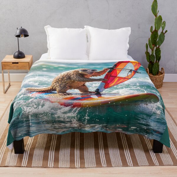Item preview, Windsurfin' Pangolin designed and sold by Tridentulus.