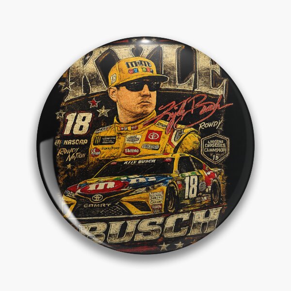 Item preview, Vintage Kyle Busch ,18 Racing Rowdy Busch Vintage Style designed and sold by FreshHub9.