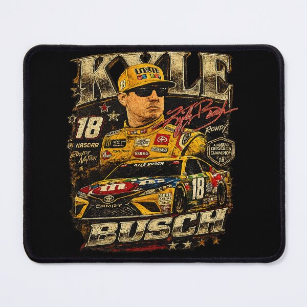 Item preview, Vintage Kyle Busch ,18 Racing Rowdy Busch Vintage Style designed and sold by FreshHub9.