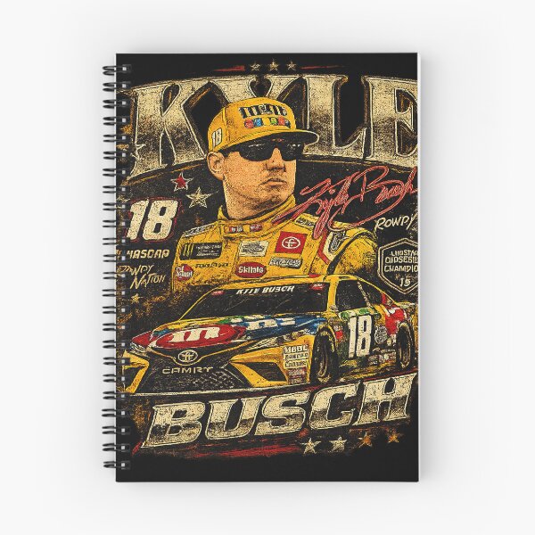 Item preview, Vintage Kyle Busch ,18 Racing Rowdy Busch Vintage Style designed and sold by FreshHub9.