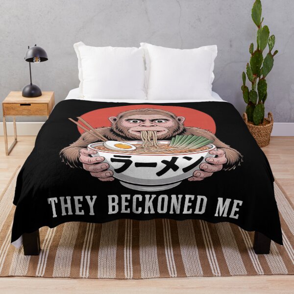 Item preview, They Beckoned Me Funny Ramen Lover Gift Bigfoot Noodles designed and sold by Say It With Ink.