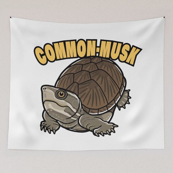 Item preview, Common Musk Turtle Japanese Pop Art designed and sold by Rie-TortoTurtle.