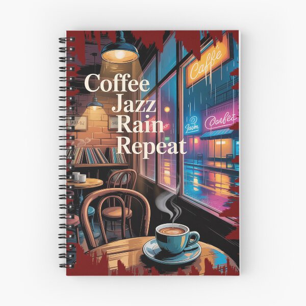 Item preview, Rainy Jazz Cafe Vintage Aesthetic Wall Art designed and sold by Mahilis.
