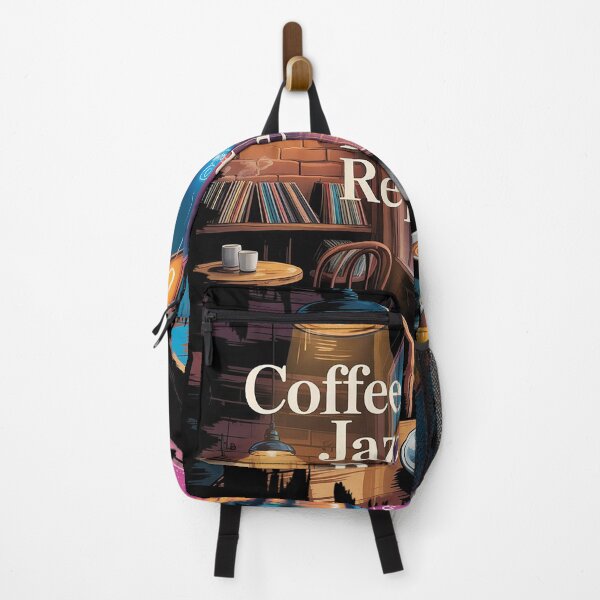 Item preview, Rainy Jazz Cafe Vintage Aesthetic Wall Art designed and sold by Mahilis.