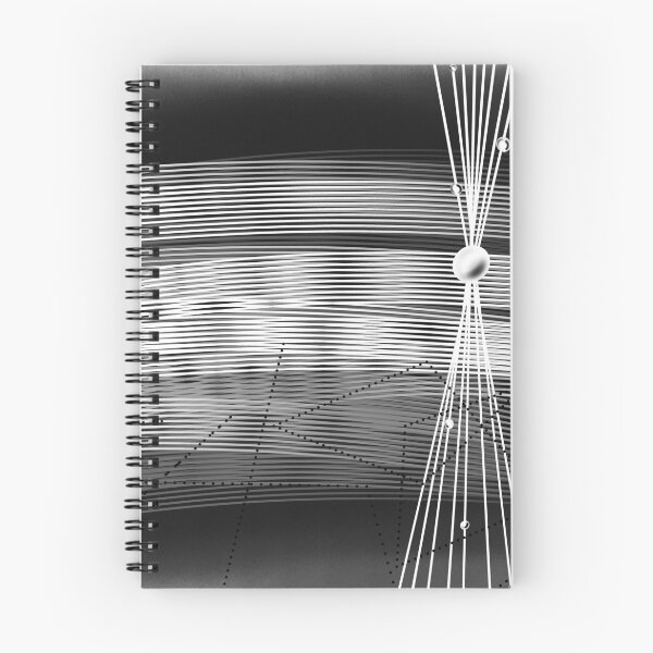 Item preview, Monochrome Orbit Lines – Abstract Minimalist Geometric Wave Art designed and sold by Moon-Petal.