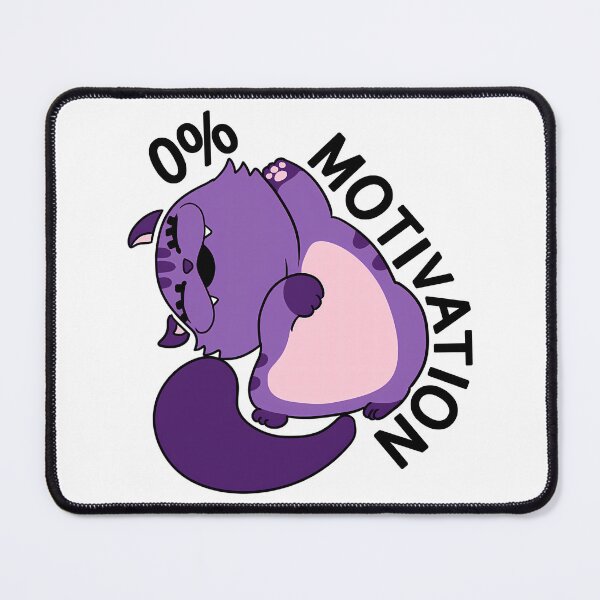 Item preview, Zero Percent Motivation Cat designed and sold by kidgenerationtk.