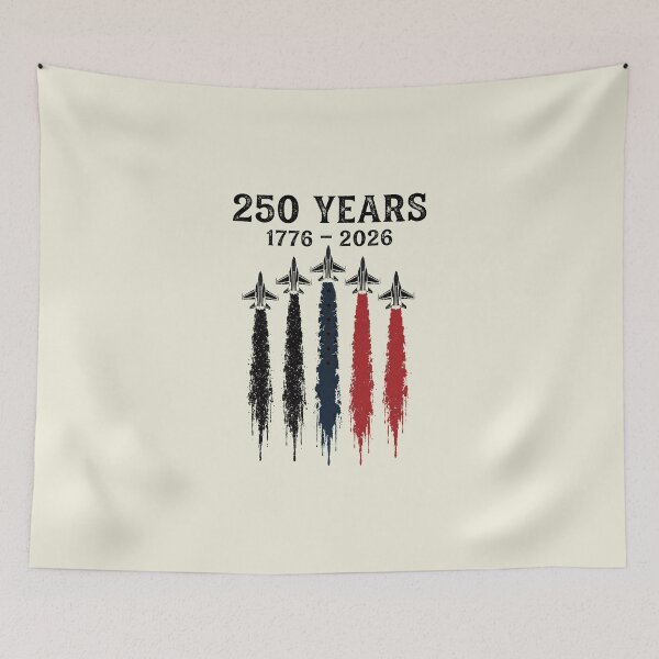 Item preview, USA 250 Years, Patriotic Jet Fighter, America 250th Anniversary, Independence Day, USA 1776-2026 designed and sold by NicowrmSArt.
