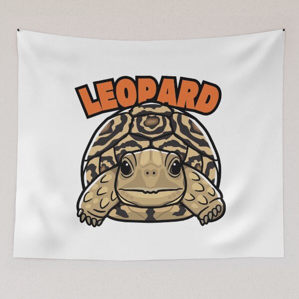 Item preview, Leopard Tortoise Japanese Pop Art designed and sold by Rie-TortoTurtle.