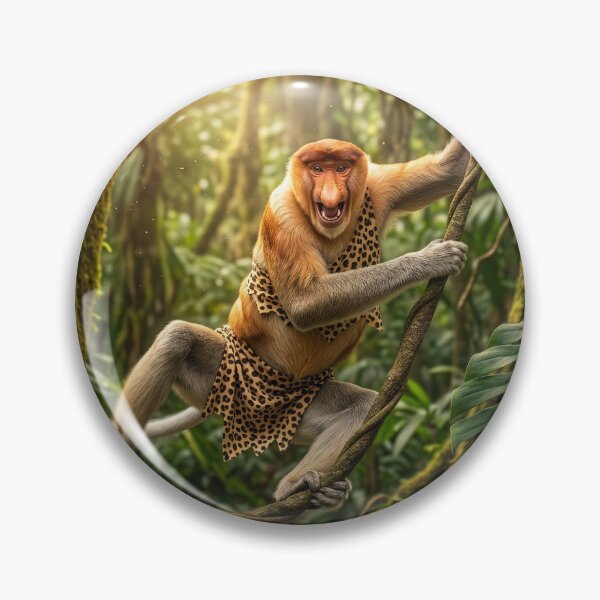 Item preview, Proboscis Monkey Swings from Vine to Vine designed and sold by Tridentulus.